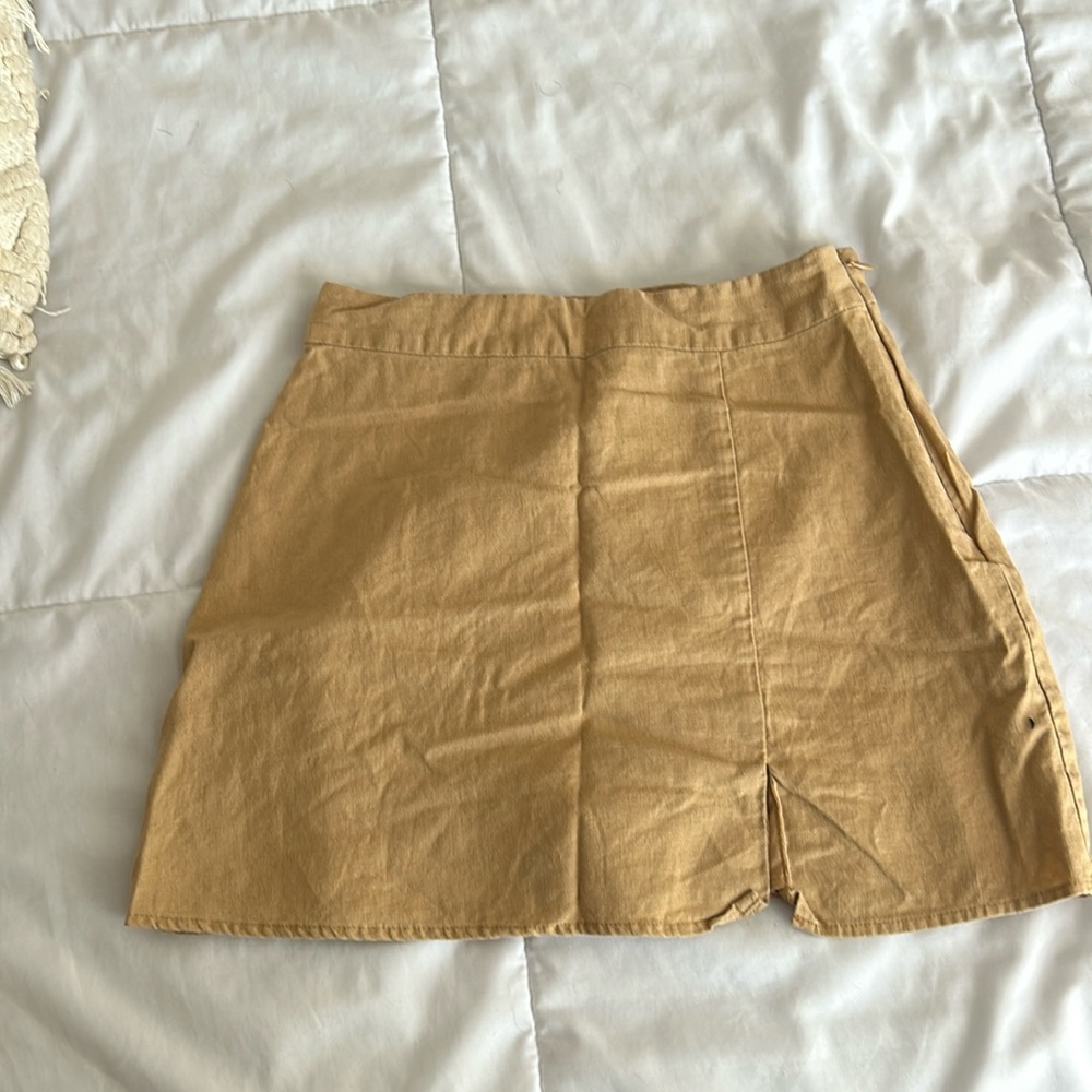 Khaki forever 21 skirt